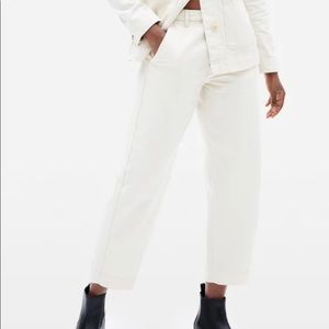 Everlane arc canvas pant in bone size 6